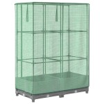vidaXL Strat înălțat cu husă de seră, aspect ratan, 80x40x123 cm vidaXL Strat înălțat cu husă de seră, aspect ratan, 80x40x123 cm