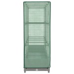 vidaXL Strat înălțat cu husă de seră, aspect ratan, 160x40x123 cm