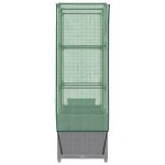 vidaXL Strat înălțat cu husă de seră, aspect ratan, 80x40x138 cm vidaXL Strat înălțat cu husă de seră, aspect ratan, 80x40x138 cm