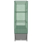 vidaXL Strat înălțat cu husă de seră, aspect ratan, 120x40x138 cm
