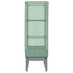 vidaXL Strat înălțat cu husă de seră, aspect ratan, 80x40x140 cm vidaXL Strat înălțat cu husă de seră, aspect ratan, 80x40x140 cm