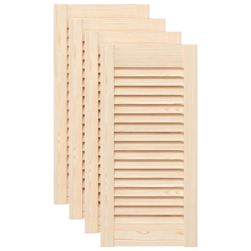 vidaXL Uși de dulap design lambriu 4 buc. 61,5x29,5 cm lemn masiv pin