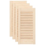 vidaXL Uși de dulap design lambriu 4 buc. 61,5x29,5 cm lemn masiv pin