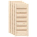 vidaXL Uși de dulap design lambriu, 4 buc., 69x29,5 cm, lemn masiv pin vidaXL Uși de dulap design lambriu, 4 buc., 69x29,5 cm, lemn masiv pin