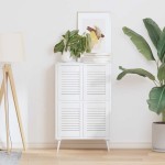 vidaXL Uși de dulap design cu lavră 4 buc Alb 39,5x29,5 cm vidaXL Uși de dulap design cu lavră 4 buc Alb 39,5x29,5 cm
