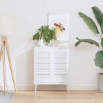 vidaXL Uși de dulap design cu perioare 2 buc Alb 61,5x29,5 cm