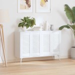 vidaXL Uși de dulap design cu perioare 4 buc Alb 61,5x29,5 cm vidaXL Uși de dulap design cu perioare 4 buc Alb 61,5x29,5 cm