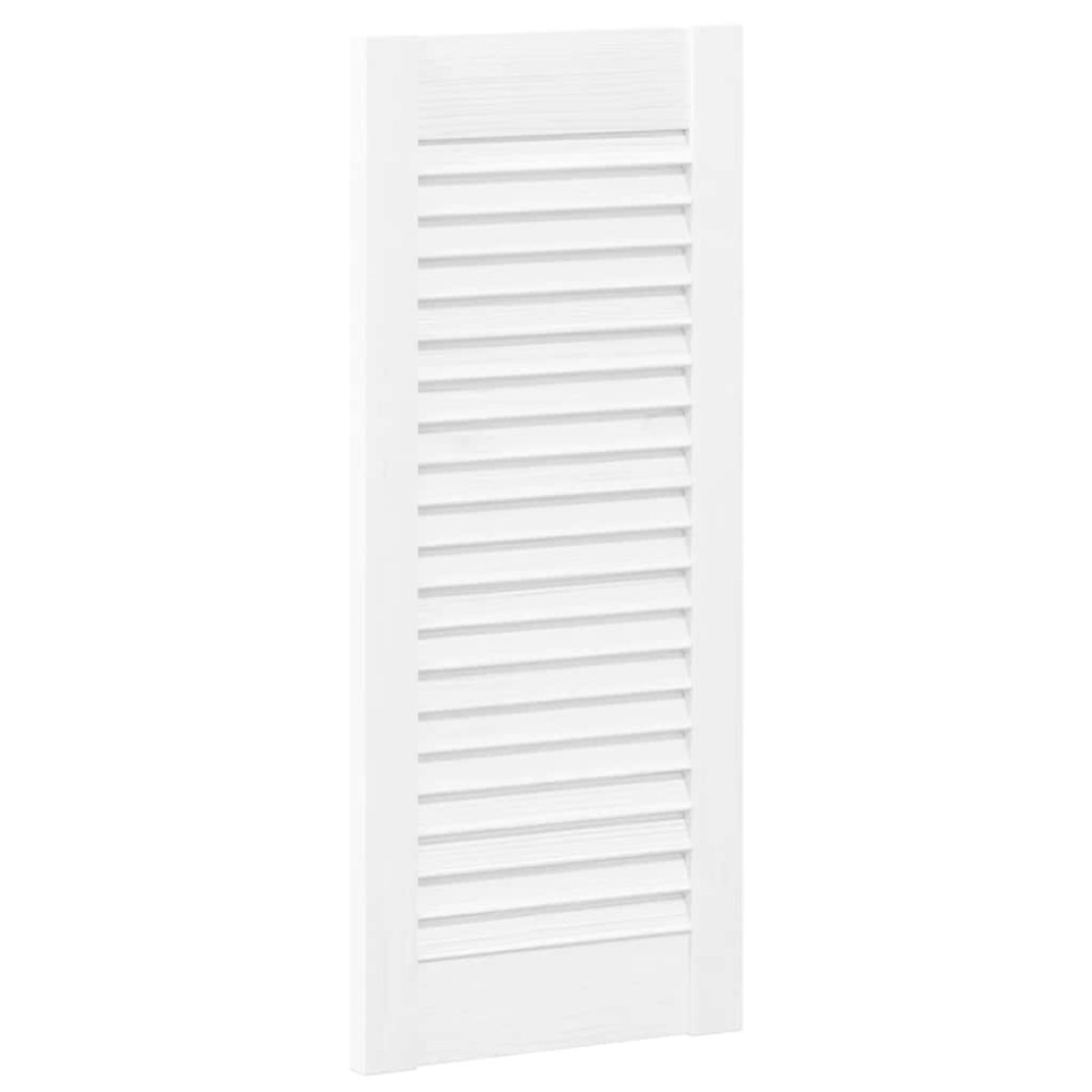 vidaXL Ușă de dulap cu jaluzele alb 69x29,5 cm
