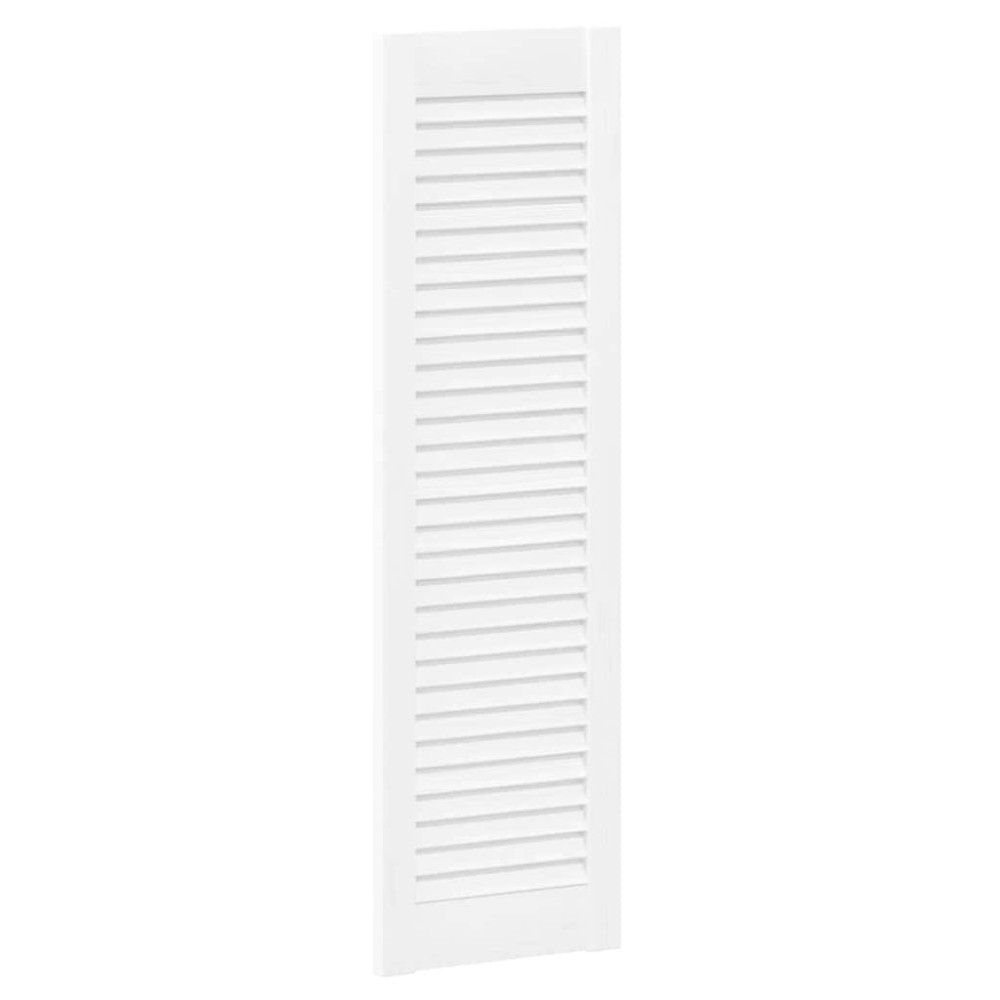 vidaXL Ușă de dulap cu grilaj alb 99x29,5 cm