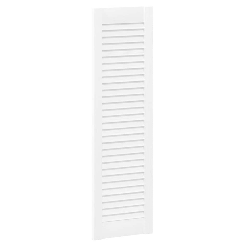 vidaXL Uși de dulap design cu perioare 2 buc Alb 99x29,5 cm