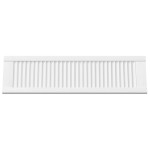 vidaXL Uși de dulap design cu lavră 4 buc Alb 99x29,5 cm