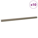 vidaXL Profile pentru marginea treptelor 10 pcs Șampanie 67 cm