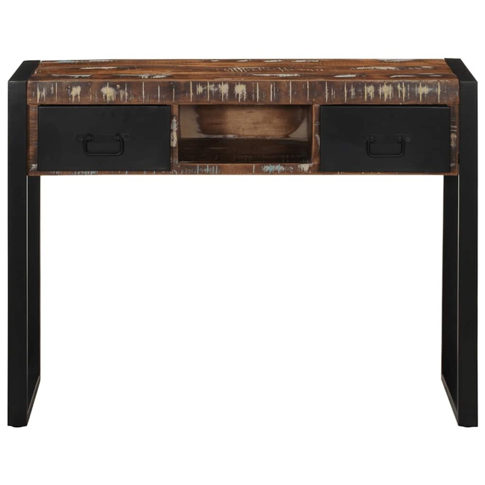 vidaXL Consolă multicoloră 100x35x75 cm lemn masiv recuperat