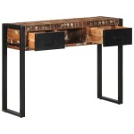 vidaXL Consolă multicoloră 100x35x75 cm lemn masiv recuperat vidaXL Consolă multicoloră 100x35x75 cm lemn masiv recuperat