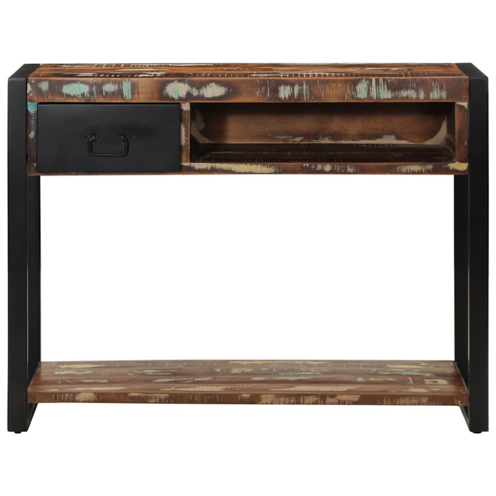 vidaXL Consolă multicoloră 100x35x75 cm lemn masiv recuperat