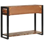 vidaXL Consolă multicoloră 100x35x75 cm lemn masiv recuperat vidaXL Consolă multicoloră 100x35x75 cm lemn masiv recuperat
