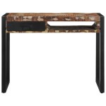 vidaXL Birou multicolor 100x50x75 cm lemn masiv recuperat