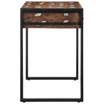 vidaXL Birou multicolor 100x50x75 cm lemn masiv recuperat
