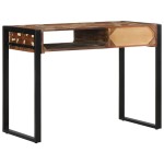 vidaXL Birou multicolor 100x50x75 cm lemn masiv recuperat