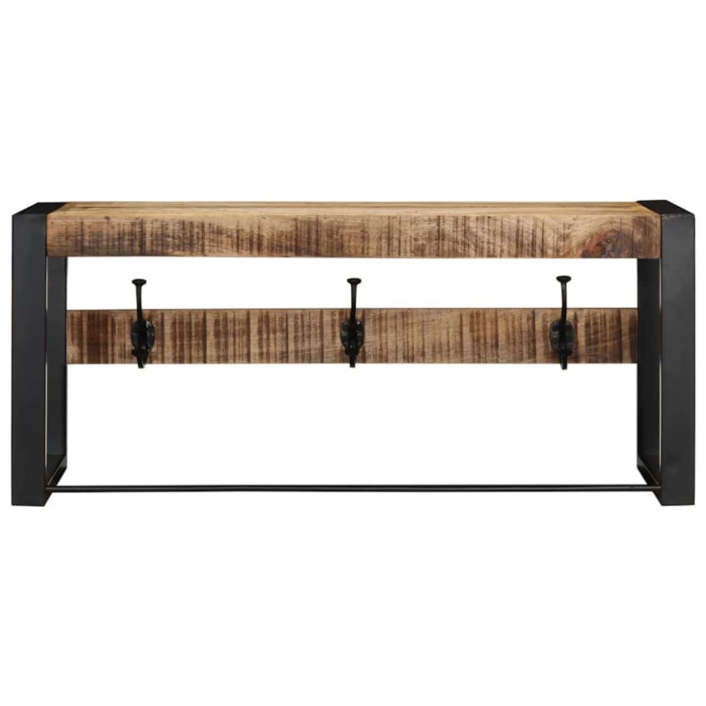 vidaXL Raft pentru haine 80x35x35 cm Lemn masiv de mango