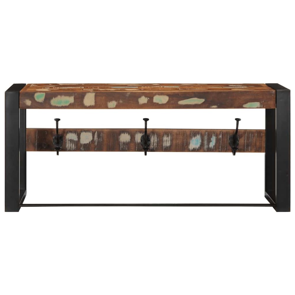 vidaXL Raft pentru haine multicolor 80x35x35 cm Lemn masiv recuperat
