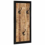 vidaXL Cuier pentru haine, 40x2x80 cm, lemn masiv de mango brut vidaXL Cuier pentru haine, 40x2x80 cm, lemn masiv de mango brut
