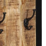 vidaXL Cuier pentru haine, 40x2x80 cm, lemn masiv de mango brut vidaXL Cuier pentru haine, 40x2x80 cm, lemn masiv de mango brut