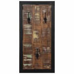 vidaXL Raft pentru haine multicolor 40x2x80 cm Lemn masiv recuperat vidaXL Raft pentru haine multicolor 40x2x80 cm Lemn masiv recuperat