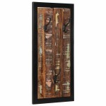 vidaXL Raft pentru haine multicolor 40x2x80 cm Lemn masiv recuperat vidaXL Raft pentru haine multicolor 40x2x80 cm Lemn masiv recuperat