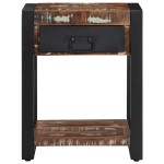vidaXL Masă laterală multicoloră 40x40x50 cm lemn masiv recuperat vidaXL Masă laterală multicoloră 40x40x50 cm lemn masiv recuperat