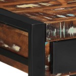 vidaXL Masă laterală multicoloră 40x40x50 cm lemn masiv recuperat vidaXL Masă laterală multicoloră 40x40x50 cm lemn masiv recuperat