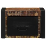 vidaXL Noptiera multicolor 40x35x25 cm lemn masiv recuperat