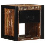 vidaXL Noptiera multicolor 40x35x40 cm lemn masiv recuperat