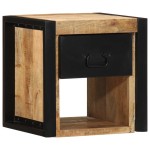 vidaXL Noptiere 2 buc 40x35x40 cm lemn masiv de mango