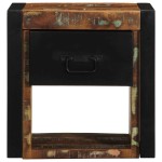 vidaXL Noptiere 2 buc multicolore 40x35x40 cm lemn masiv recuperat