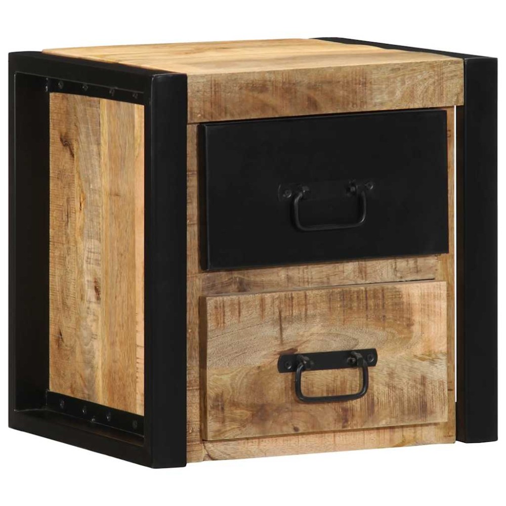 vidaXL Noptiere 2 buc 40x35x40 cm lemn masiv de mango