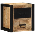 vidaXL Noptiere 2 buc 40x35x40 cm lemn masiv de mango