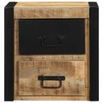 vidaXL Noptiere 2 buc 40x35x40 cm lemn masiv de mango