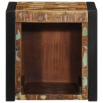 vidaXL Noptiera multicolor 40x35x40 cm lemn masiv recuperat