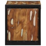 vidaXL Noptiera multicolor 40x35x40 cm lemn masiv recuperat