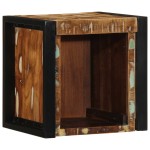 vidaXL Noptiere 2 buc multicolore 40x35x40 cm lemn masiv recuperat