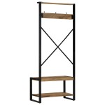 vidaXL Suport pentru haine 80x40x190 cm lemn masiv de mango vidaXL Suport pentru haine 80x40x190 cm lemn masiv de mango