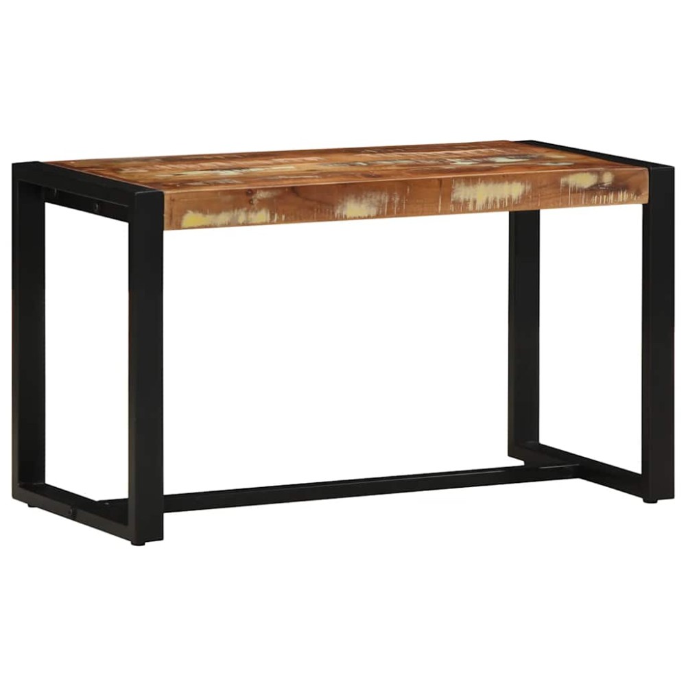 vidaXL Bancă multicoloră 80x35x45 cm lemn masiv recuperat