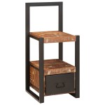 vidaXL Suport pentru Haine cu sertar Multicolour Lemn masiv recuperat