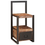 vidaXL Suport pentru Haine cu sertar Multicolour Lemn masiv recuperat