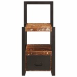 vidaXL Suport pentru Haine cu sertar Multicolour Lemn masiv recuperat