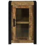 vidaXL Cabinet de Baie cu ușă Maro 40 x 30 x 60 cm Lemn masiv de mango