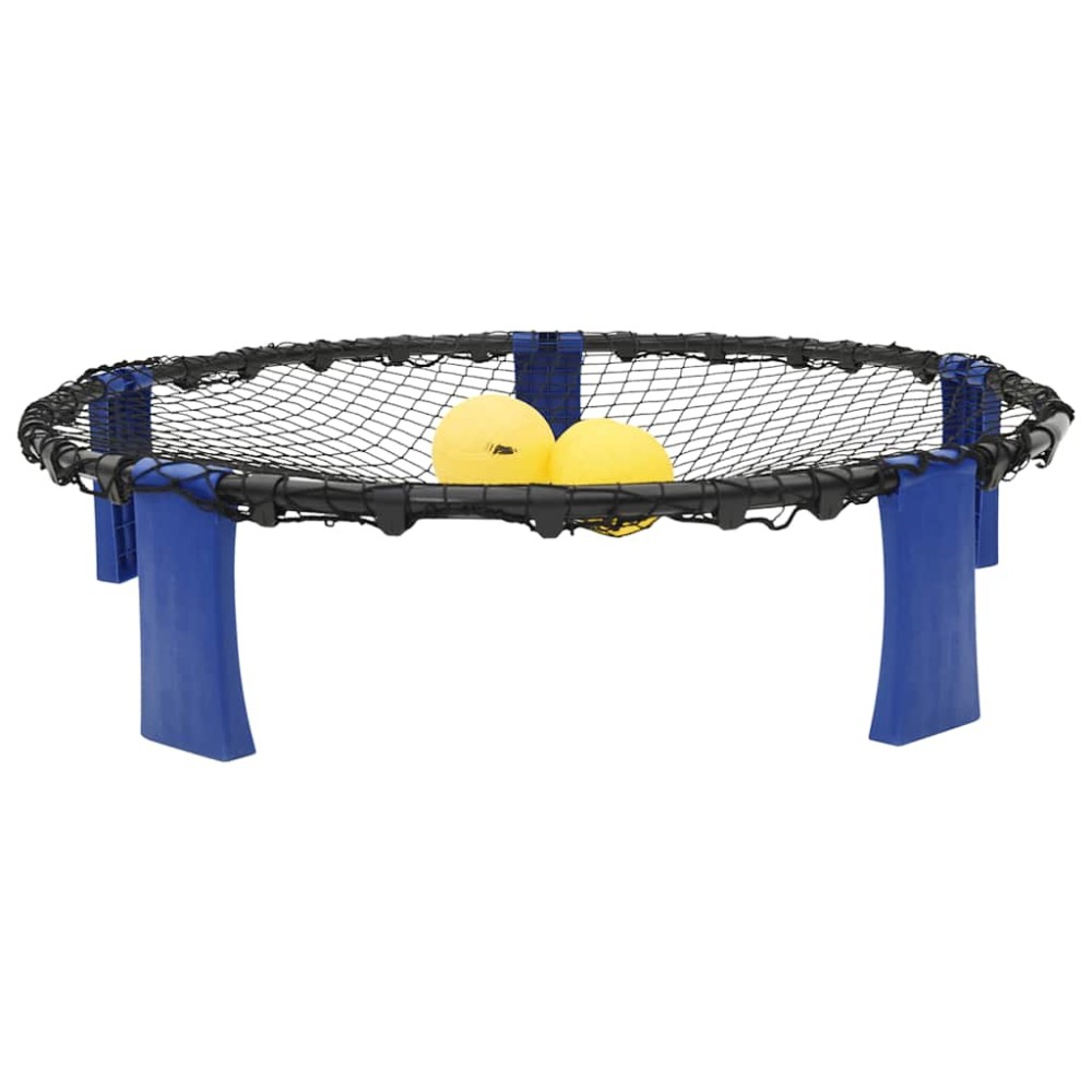 vidaXL Set plasă rotundă cu 3 mingi și pompă suplimentară, Ø90x20 cm