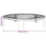 vidaXL Set plasă rotundă cu 3 mingi și pompă suplimentară, Ø90x20 cm vidaXL Set plasă rotundă cu 3 mingi și pompă suplimentară, Ø90x20 cm
