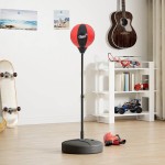 vidaXL Set minge de box cu mănuși/pompă, înălțime reglabilă 81-122 cm vidaXL Set minge de box cu mănuși/pompă, înălțime reglabilă 81-122 cm